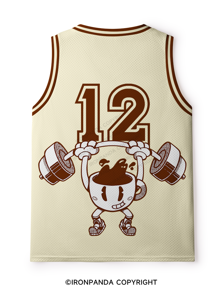STRONG COFFEE THE BREAKFAST GYM Mesh Tank Top