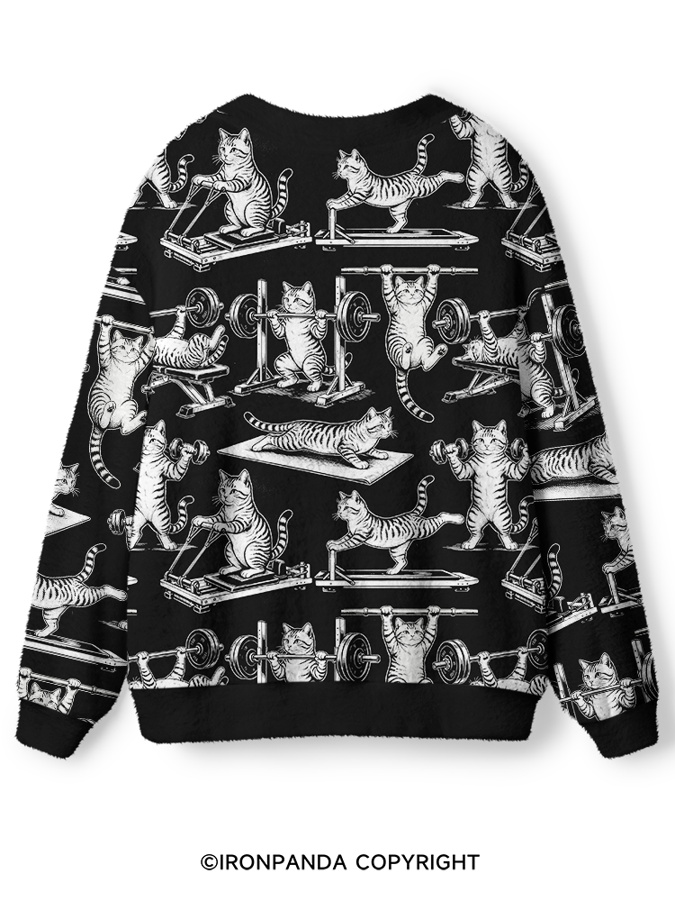 Fitness Cute Cat Ugly Cardigan Sweater