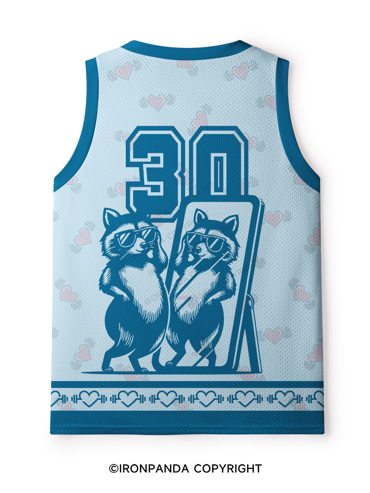 DAMN, MIGHT HAVE TO CALL IN THICC TODAY RACCOON Mesh Tank Top