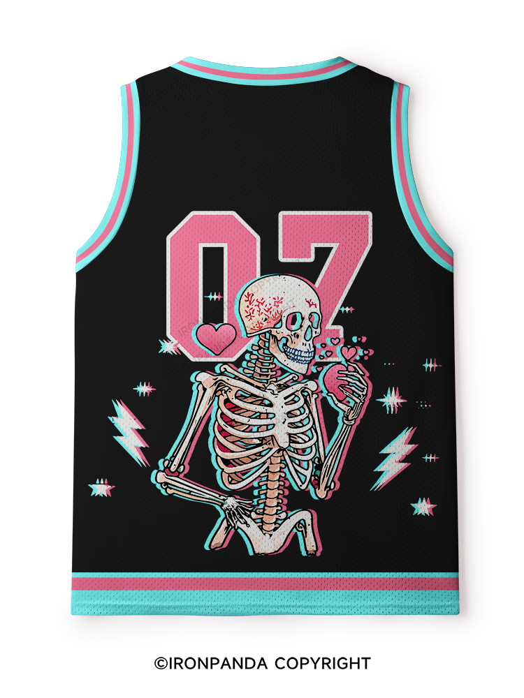 Have The Day You Deserve Skeleton Mesh Tank Top