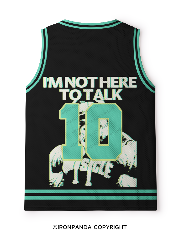I'M NOT HERE TO TALK GORILLA Mesh Tank Top