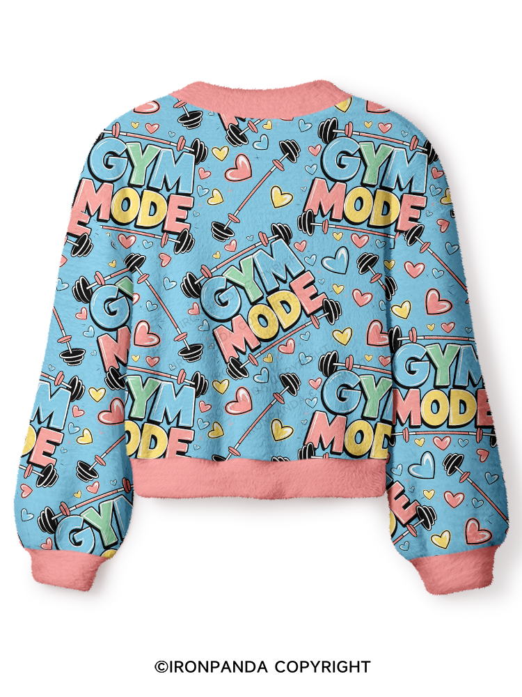 HEART GYM MODE Crop Ugly Cardigan Sweater