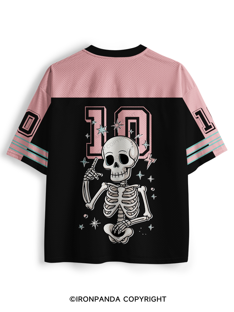 But Did You Die? Funny Skeleton Mesh Jersey