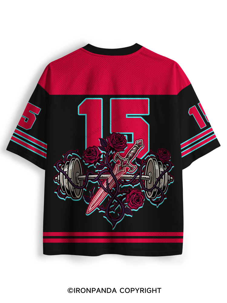 LIFT HEAVY READ SMUT Mesh Jersey