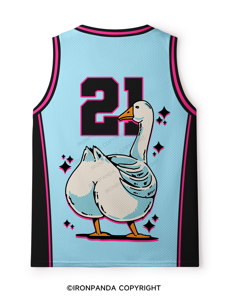Silly Goose With A Caboose Mesh Tank Top