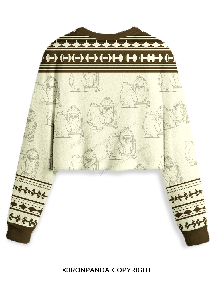 DAMN, MIGHT HAVE TO CALL IN THICC TODAY Crop Ugly Sweater