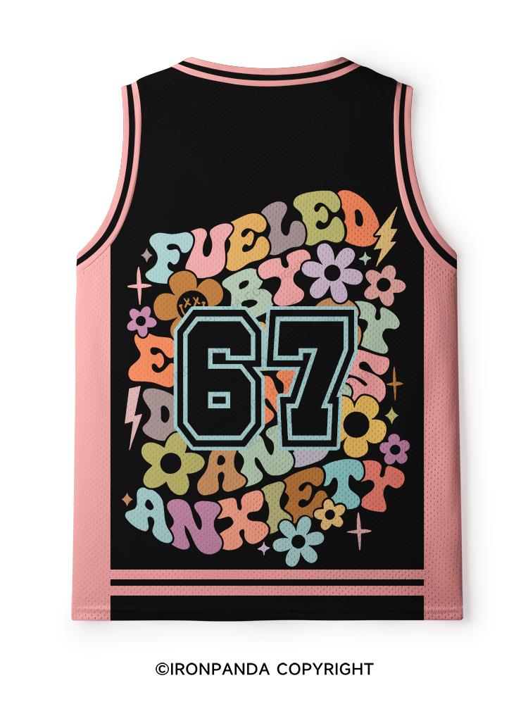 Fueled By Energy Drinks And Anxiety Mesh Tank Top