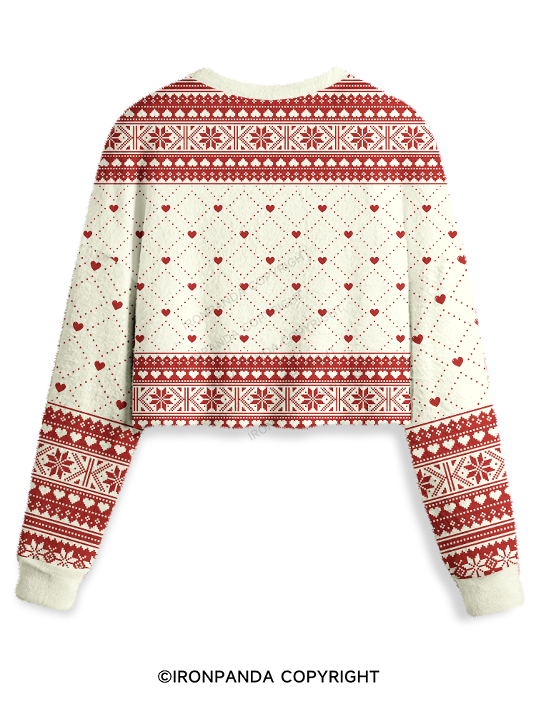 HANG ON, LET ME OVERTHINK THIS Crop Ugly Sweater