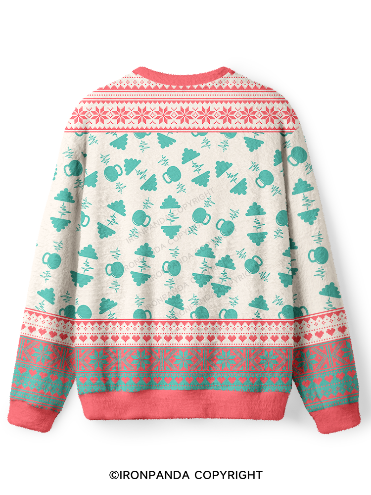 Alpha Male Unicorn Ugly Fuzzy Fleece Sweater