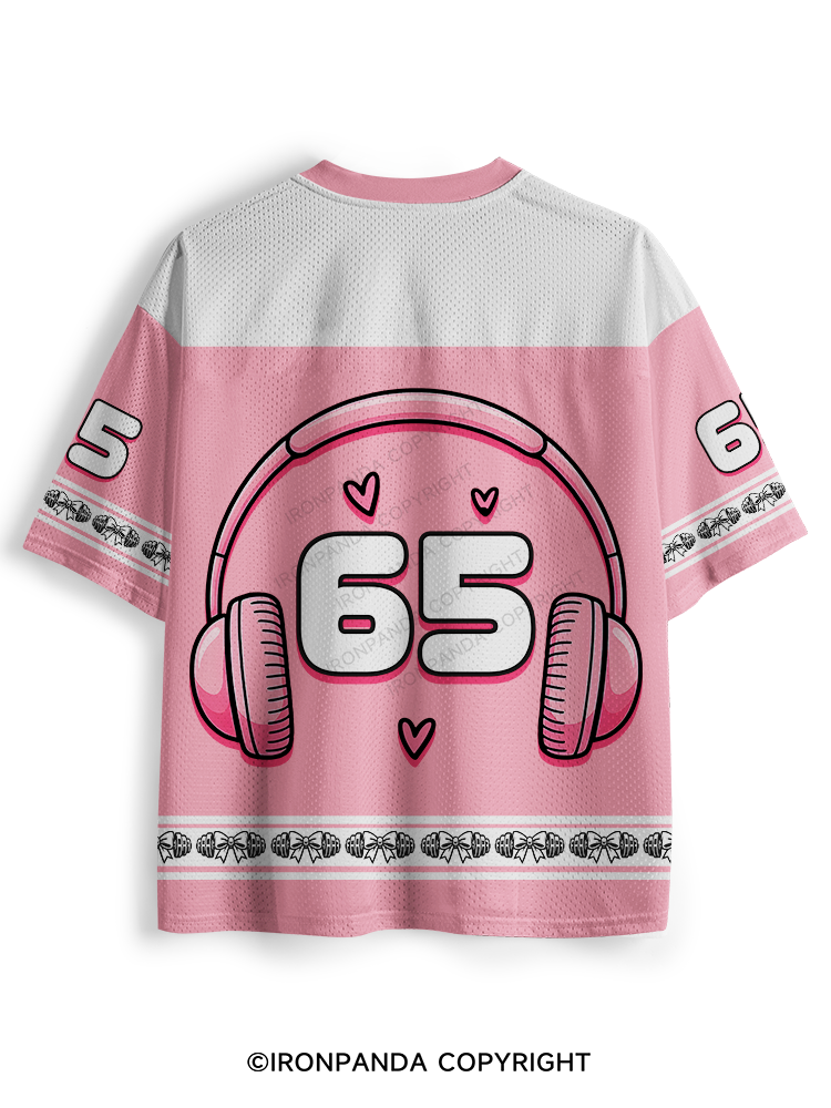 AUDIOBOOKS AND HOT GIRL LIFTS HEART Mesh Jersey