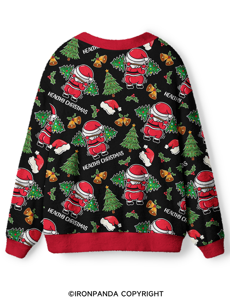 Healthy Christmas Ugly Cardigan Sweater