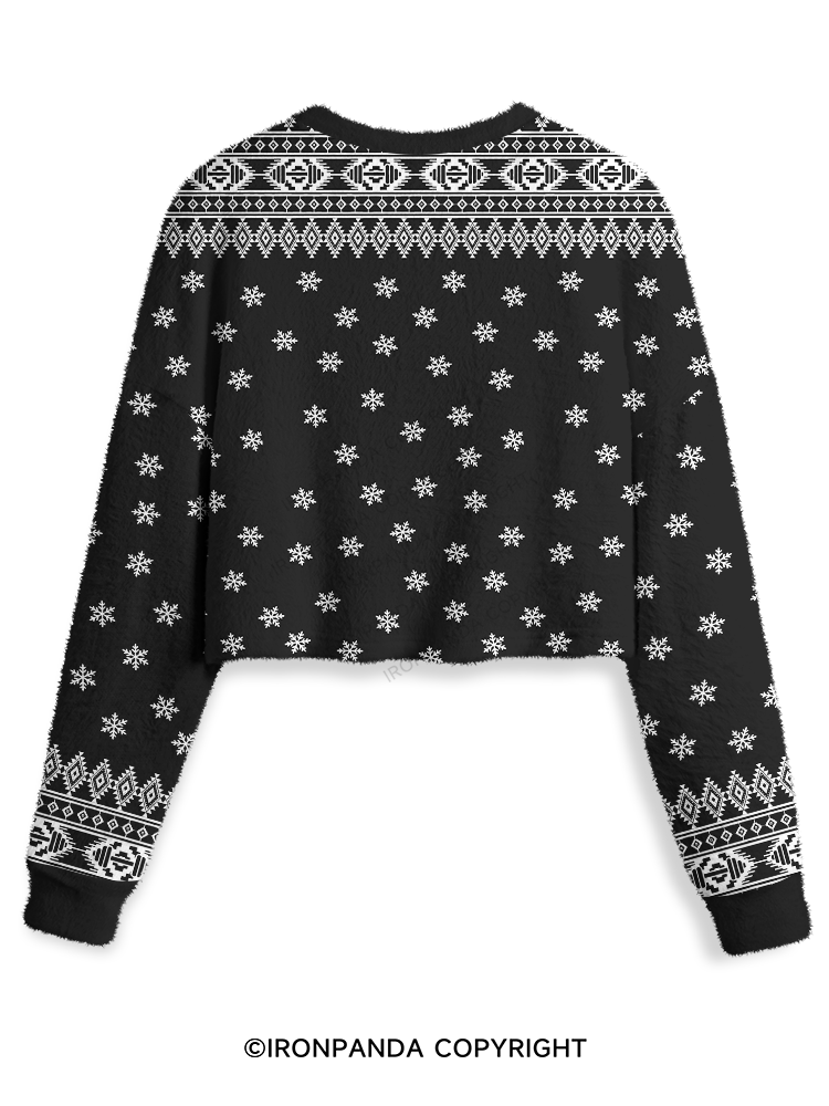 No. You do it panda Crop Ugly Sweater