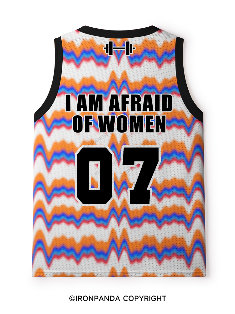 I AM AFRAID OF WOMEN Mesh Tank Top