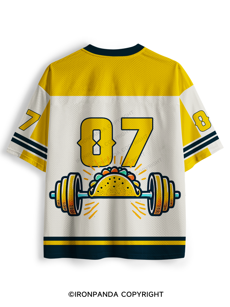 WILL SQUAT FOR TACOS Mesh Jersey
