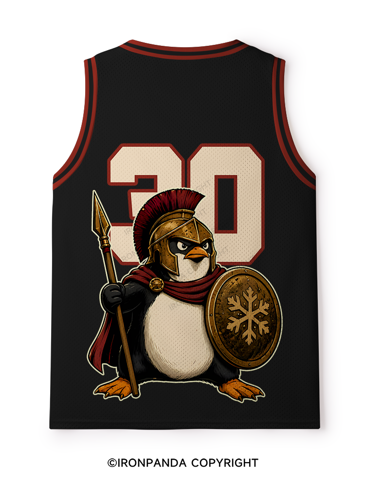 Flight Was Never an Option Spartan Penguin Warrior Mesh Tank Top