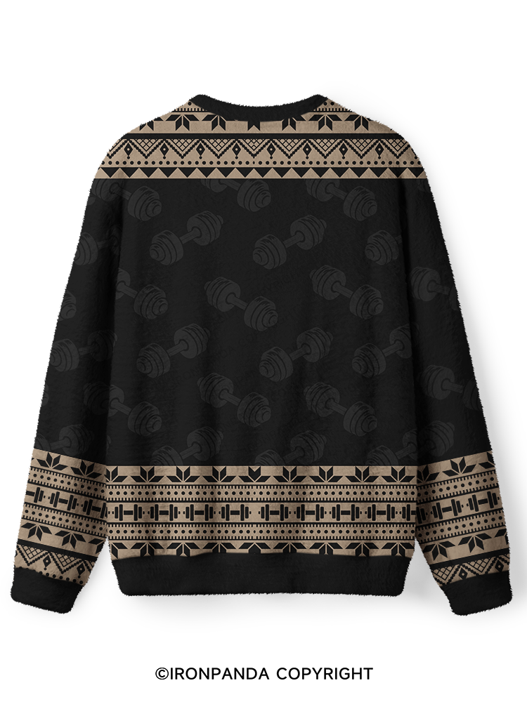 IRON SHARPENS Ugly Fuzzy Fleece Sweater
