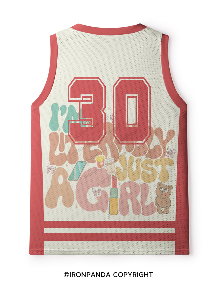 I'm Literally Just A Girl Cute Bear Mesh Tank Top