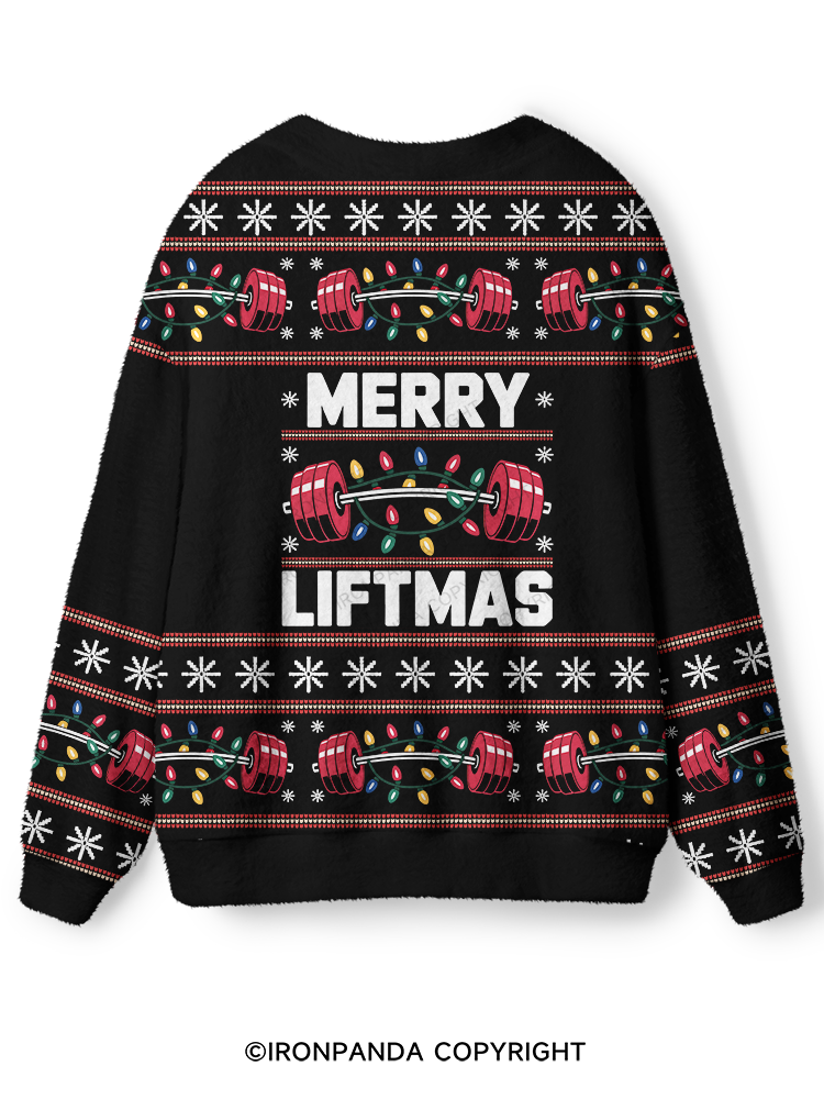 MERRY LIFTMAS XMAS SEASON Ugly Cardigan Sweater