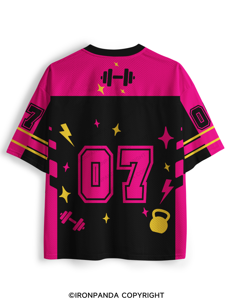 I Workout Because Punching People Is Frowned Upon Mesh Jersey