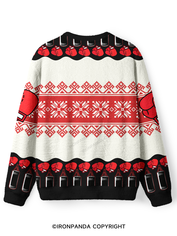 Tall Enough For Your Shins Ugly Fuzzy Fleece Sweater