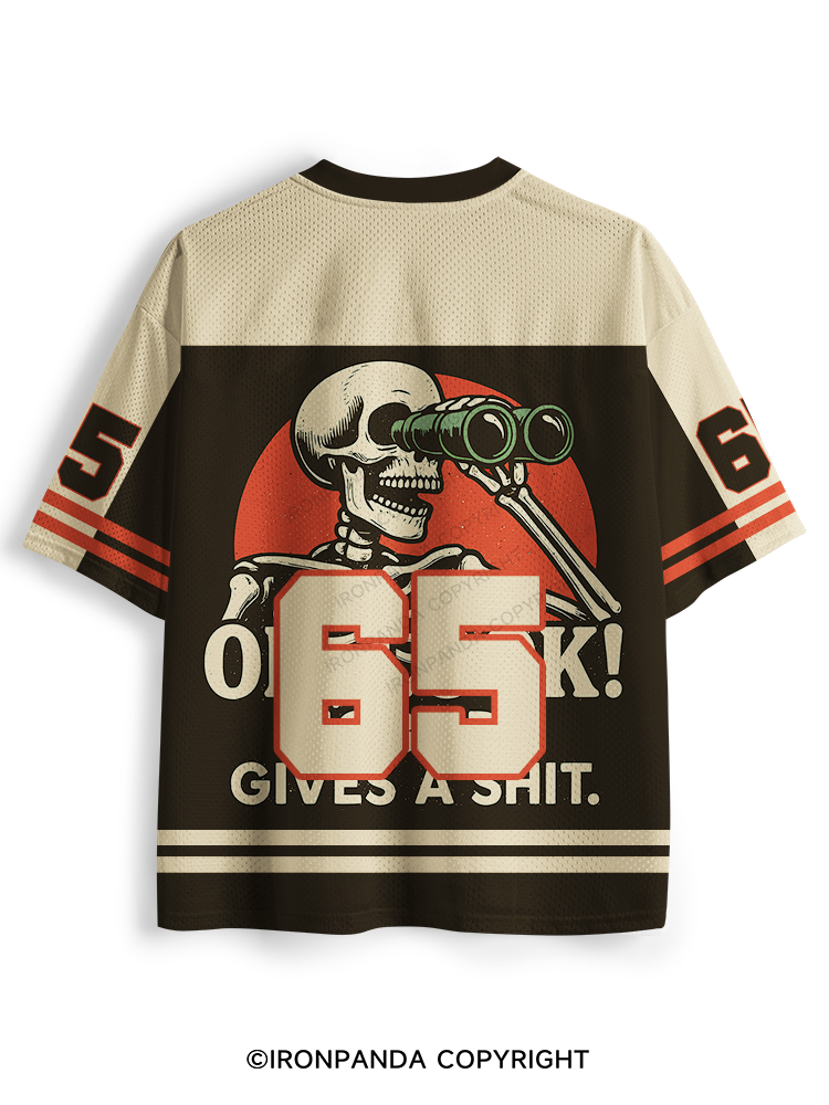 OH, LOOK! NOBODY GIVES A SHIT SKELETON Mesh Jersey