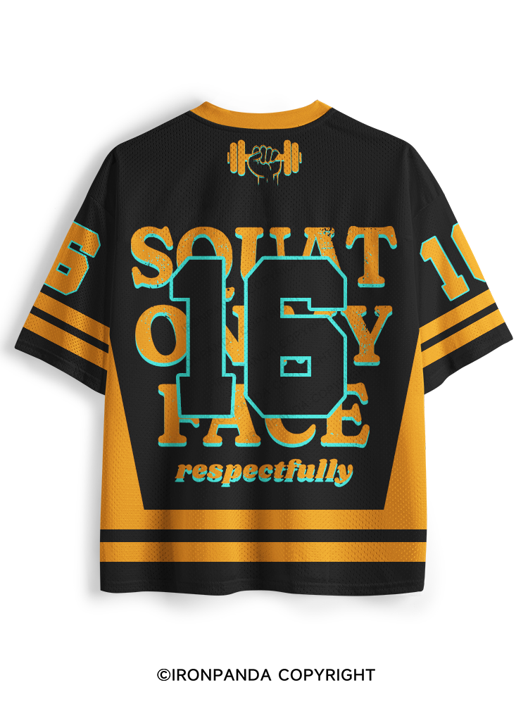 squat on my face respectfully Mesh Jersey