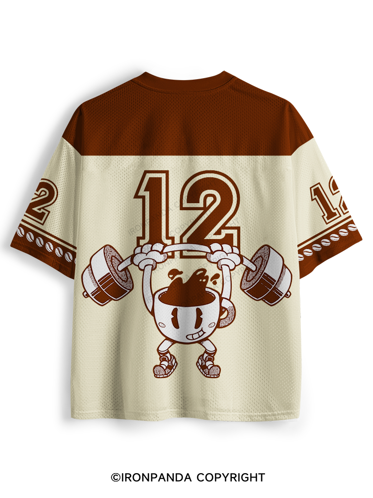 STRONG COFFEE THE BREAKFAST GYM Mesh Jersey