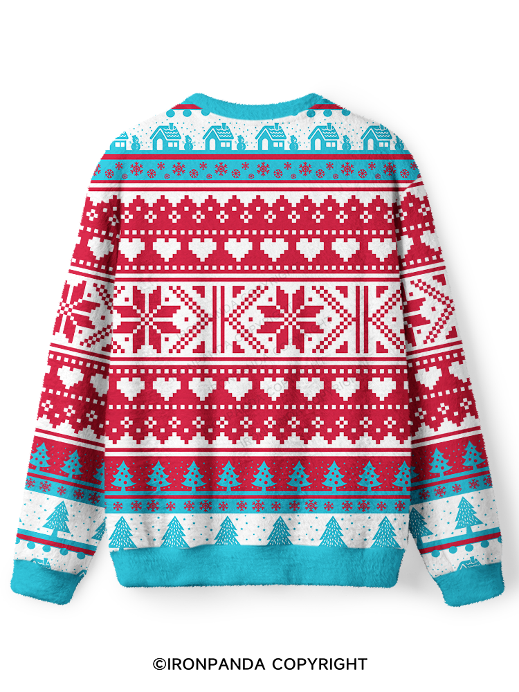 No Lift No Gift Ugly Fuzzy Fleece Sweater