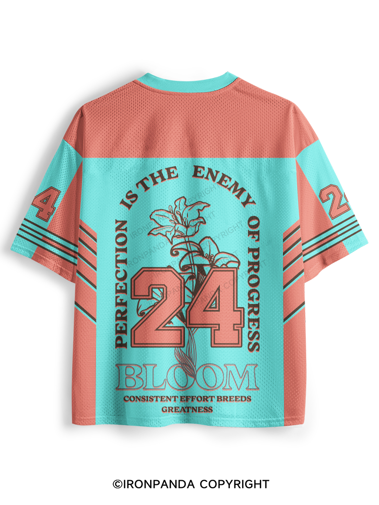 PERFECTION IS THE ENEMY OF PROGRESS Mesh Jersey