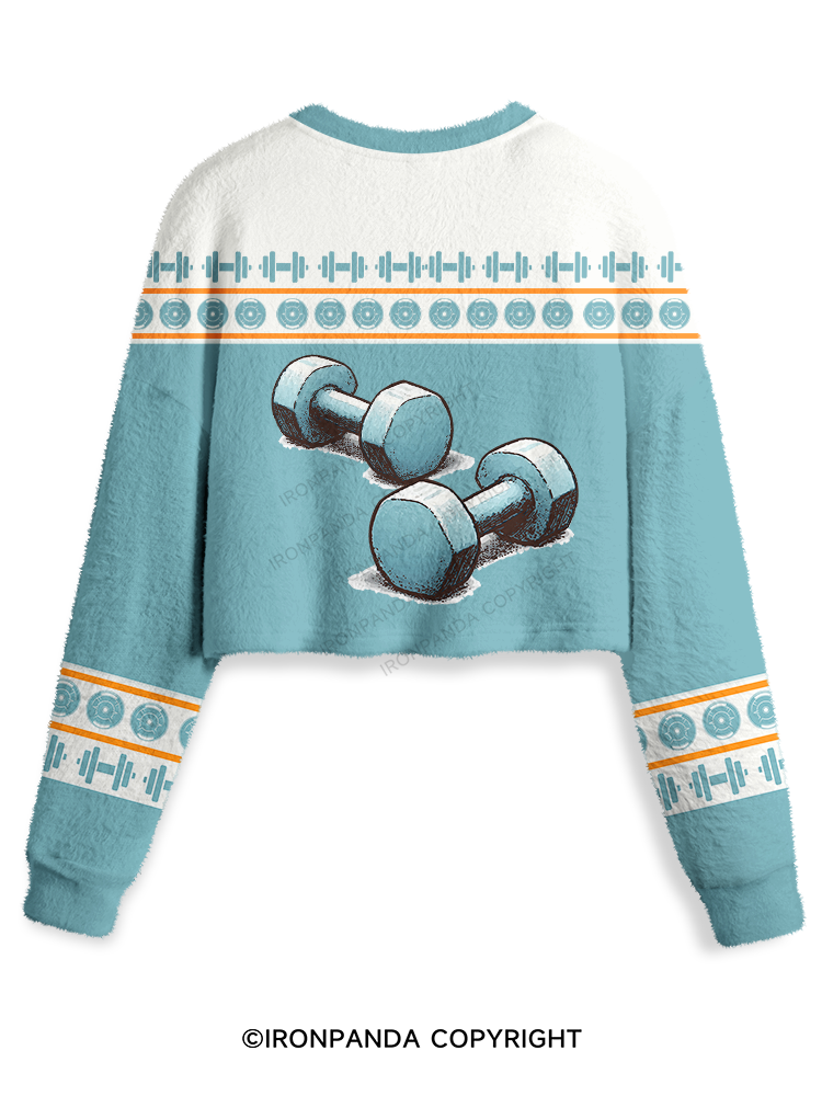 Dino-Sore After Workout Crop Ugly Sweater