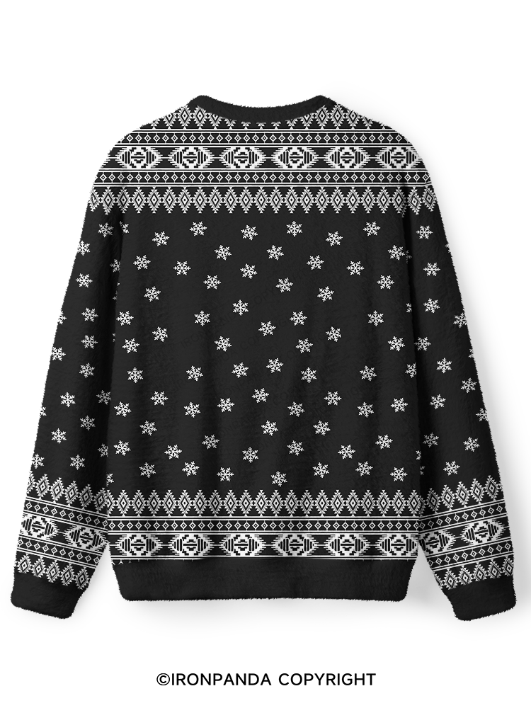 No. You do it panda Ugly Fuzzy Fleece Sweater