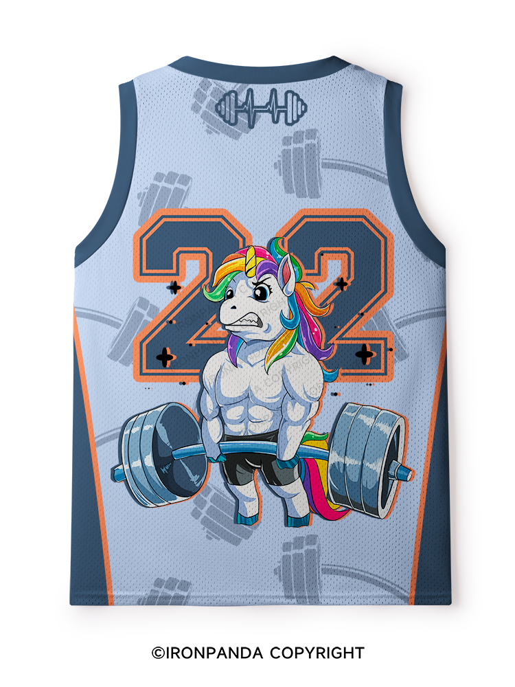 WEIGHTLIFTING UNICORN Mesh Tank Top
