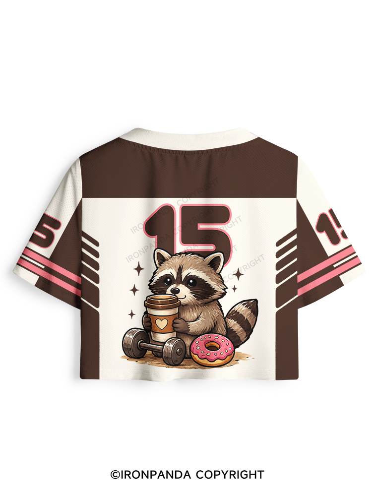 POWERED BY CAFFEINE & BAD DECISIONS RACCOON Pro Mesh Jersey
