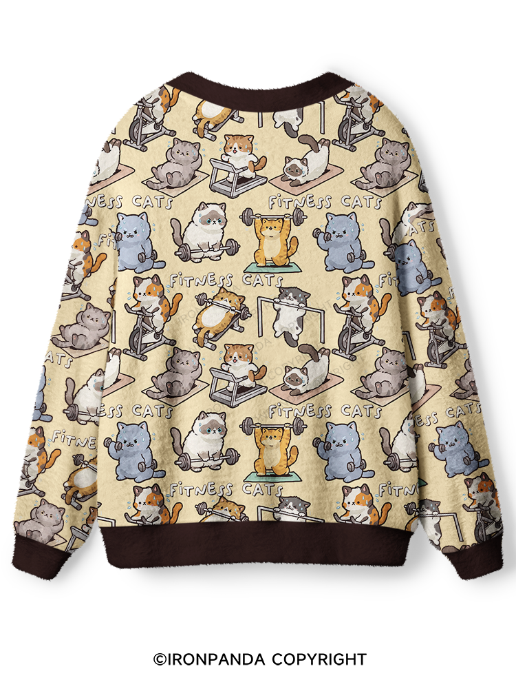 FITNESS Cats Ugly Cardigan Sweater