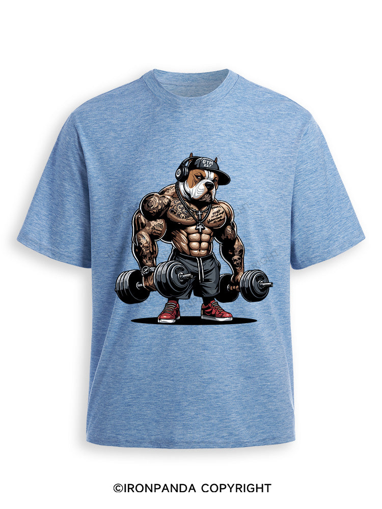 bulldog weightlifting Ultra Soft Heather T-Shirt