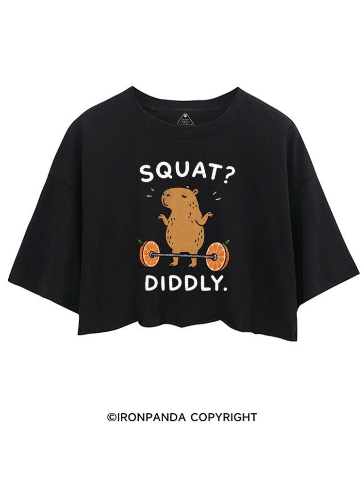 Capybara Squat Diddly CROP TOPS