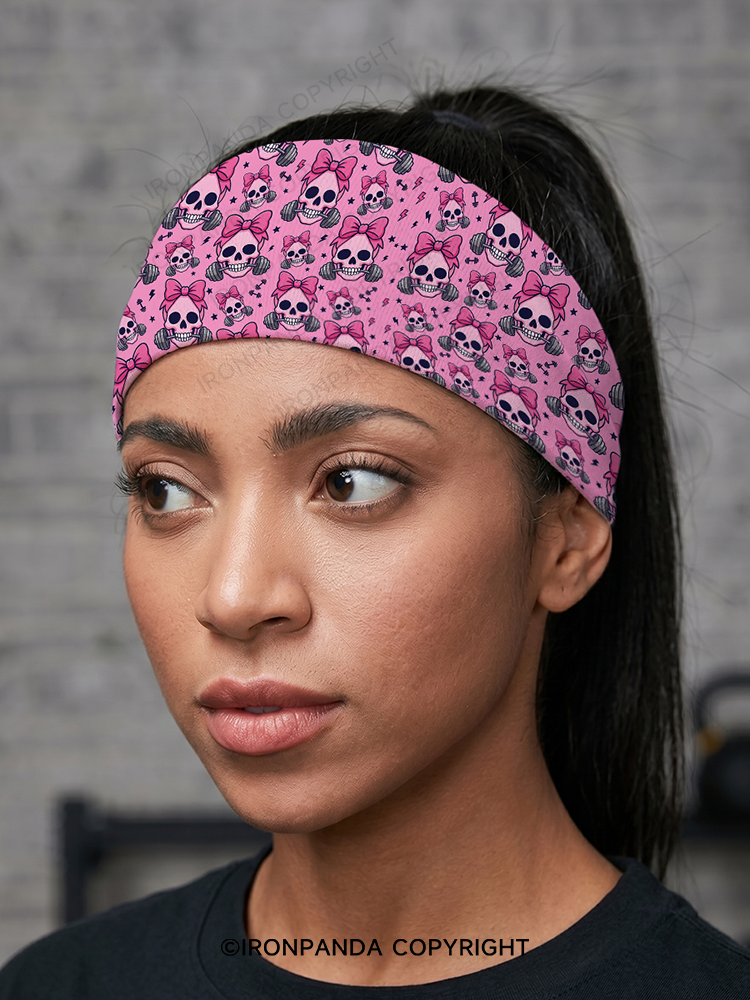 Girly Gym Skull Gym Headband