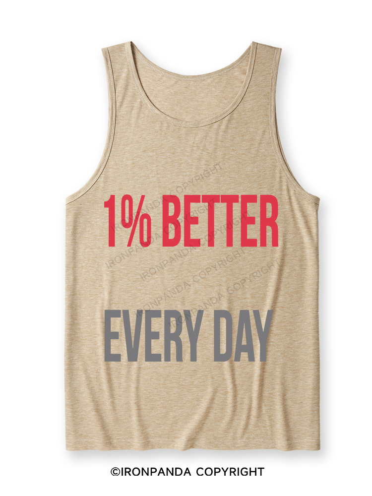 1% Better Every Day Ultra Soft Heather Tank