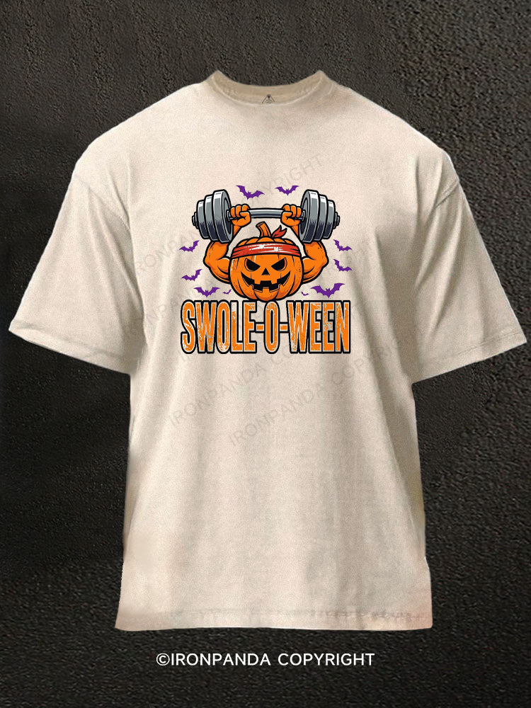 Swole-O-Ween Washed Gym Shirt