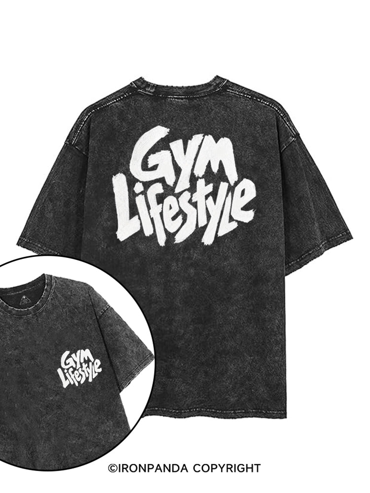 GYM LIFESTYLE FITNESS WORKOUT MOTIVATION printed Gym Shirt