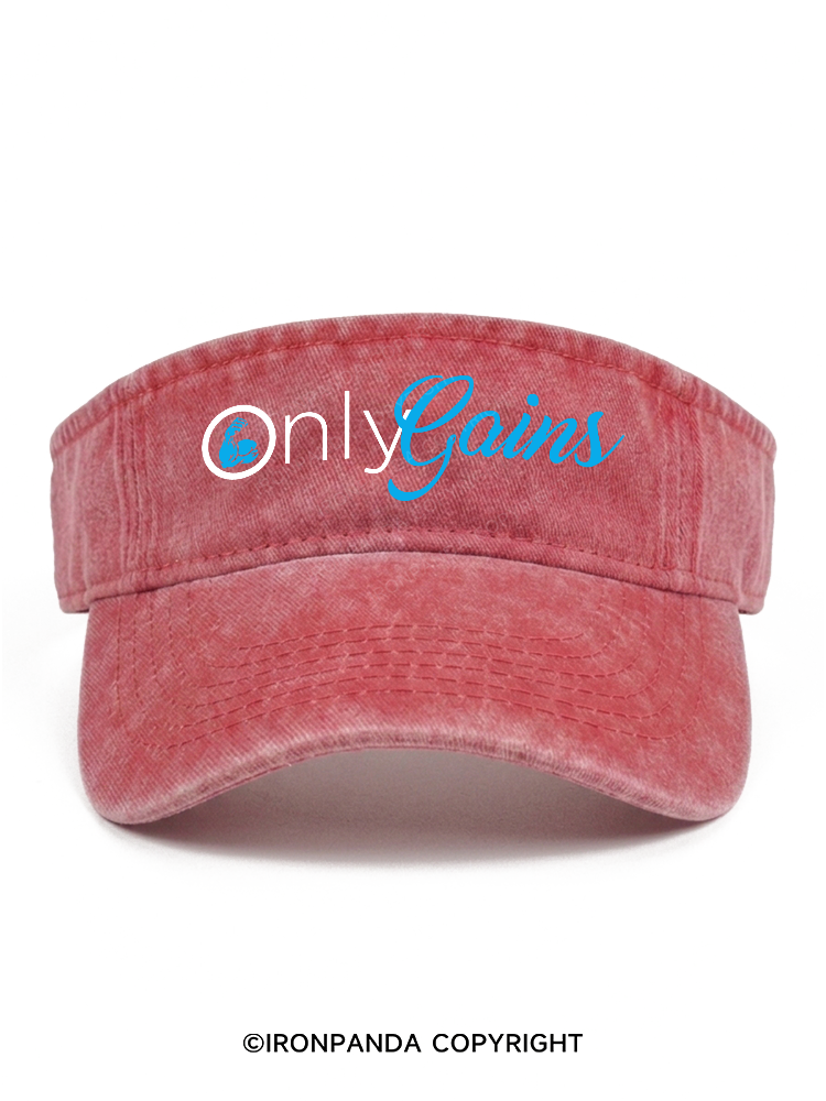 only gains Washed Sport Visor