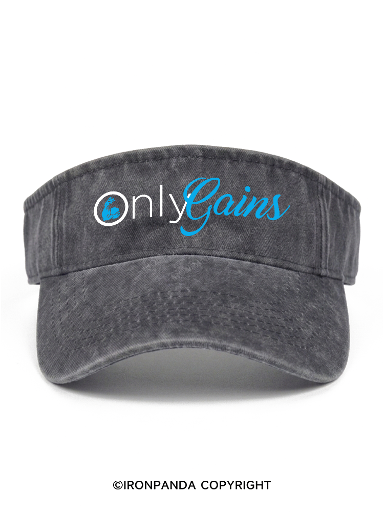 only gains Washed Sport Visor