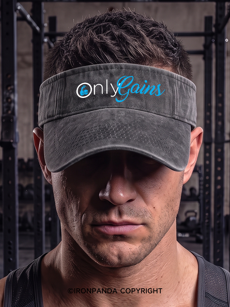 only gains Washed Sport Visor