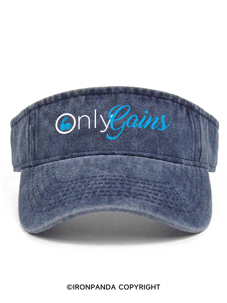 only gains Washed Sport Visor