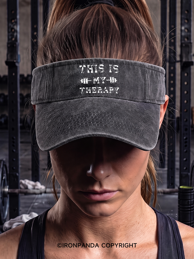 This Is My Therapy Washed Sport Visor