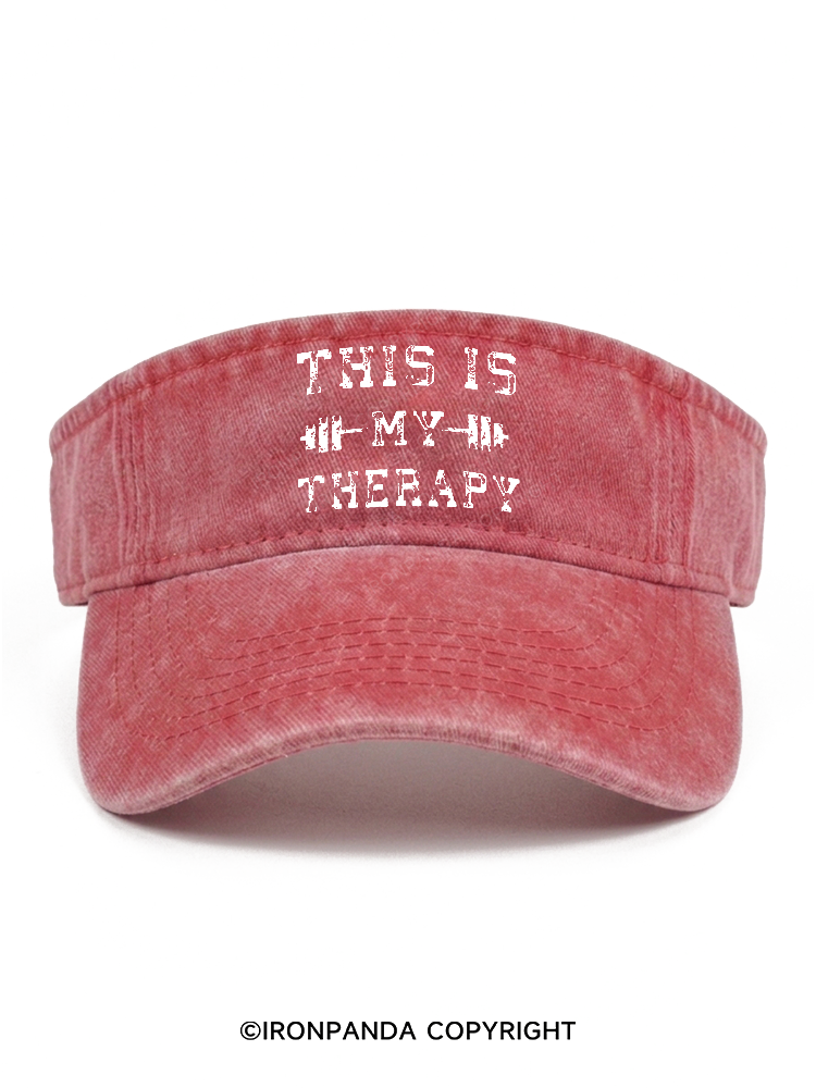 This Is My Therapy Washed Sport Visor