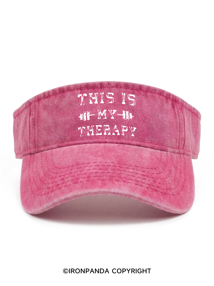 This Is My Therapy Washed Sport Visor