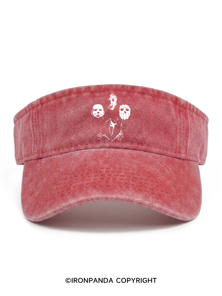Halloween Fitness Night Washed Sport Visor