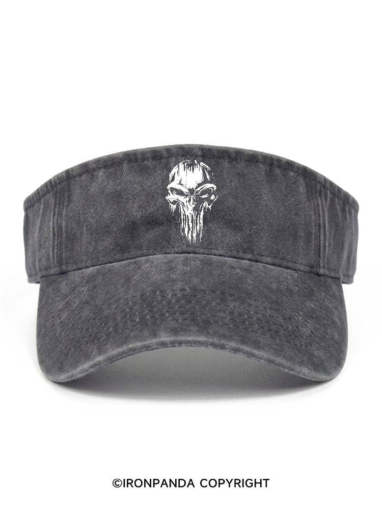 skull Washed Sport Visor
