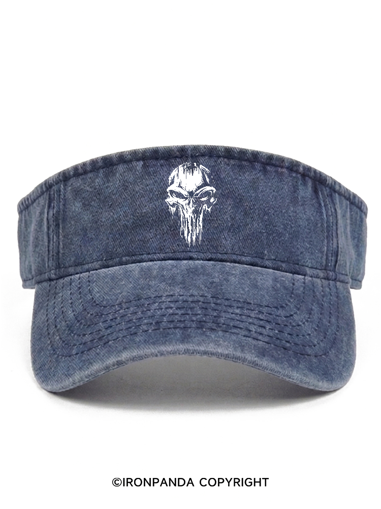 skull Washed Sport Visor